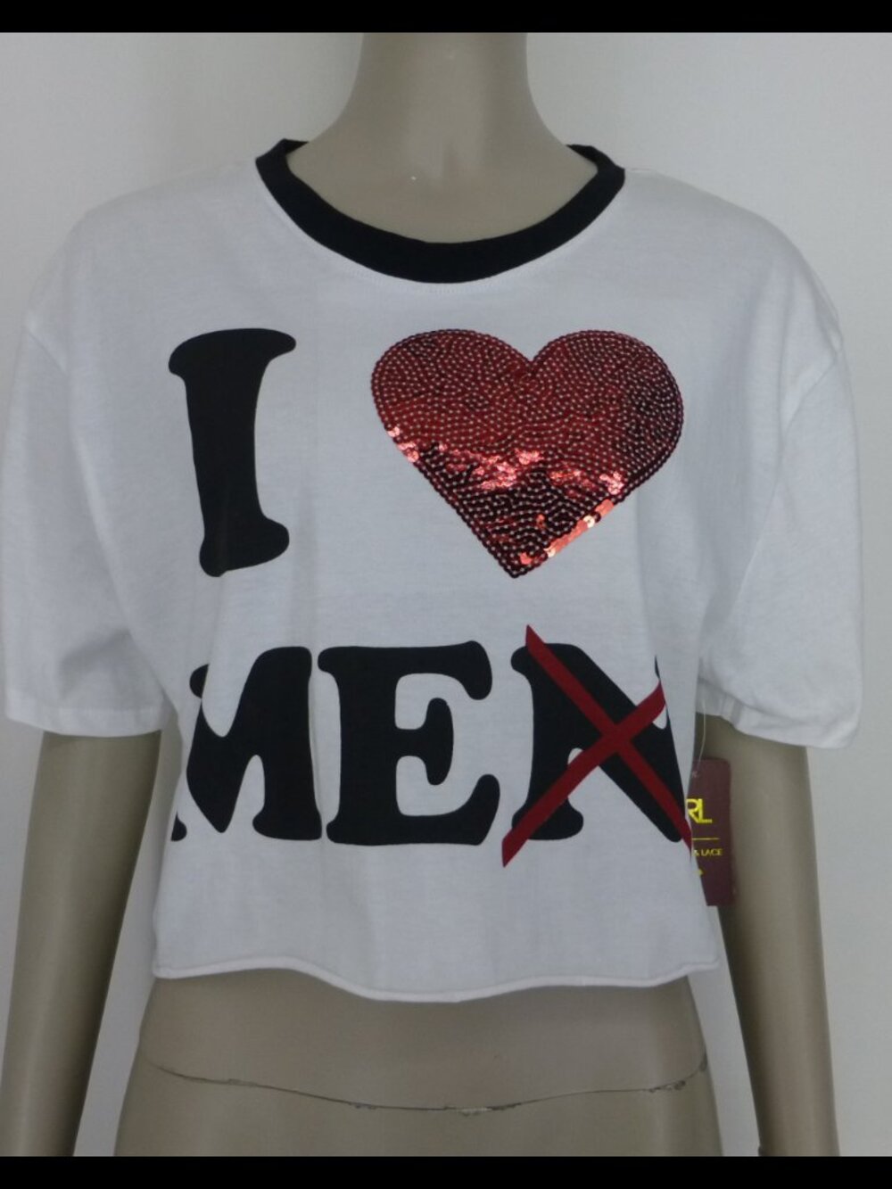 NWT I love Me Short Sleeve Cropped Top (Size S) - Picture 2 of 11